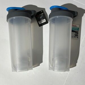 Set of two Home Basics Sports Bottle with flip top and shaker